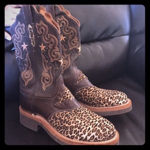 Leopard Print Cowboy Boots