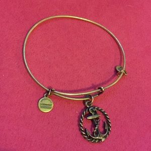 Alex & Ani Anchor Bracelet in Gold