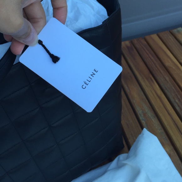 CÉLINE quilted CABAS black tote - Picture 2 of 3