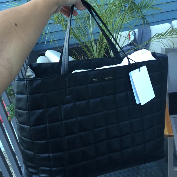 CÉLINE quilted CABAS black tote - Picture 3 of 3