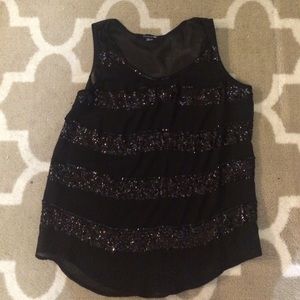 💋FINAL PRICE💋 Forever 21 Black Sequin Tank