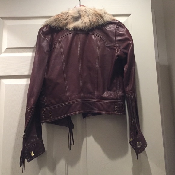 Original coach brown leather jacket ( lamb) size2 - Picture 2 of 4