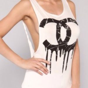 White Chanel Tank