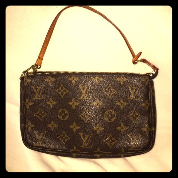 LV Monogrammed Pouchette Wristlet