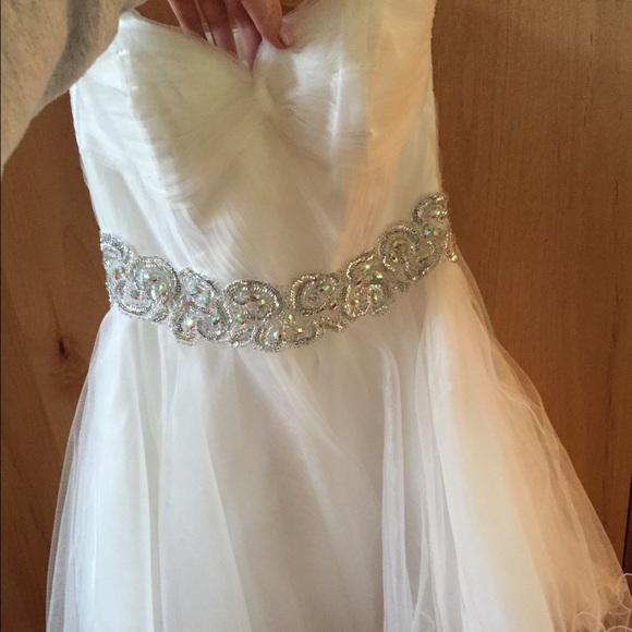 Strapless homecoming dress