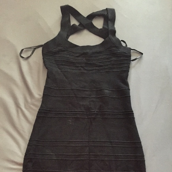 Black cocktail dress