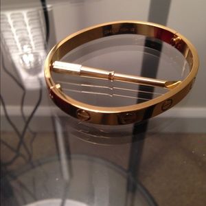 Gold plated  love 💗bracelet