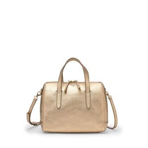Fossil Sydney satchel in gold