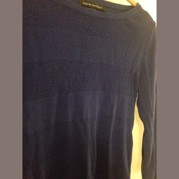 Cobalt Royal Blue Banana Republic Wool Sweater - Picture 2 of 3