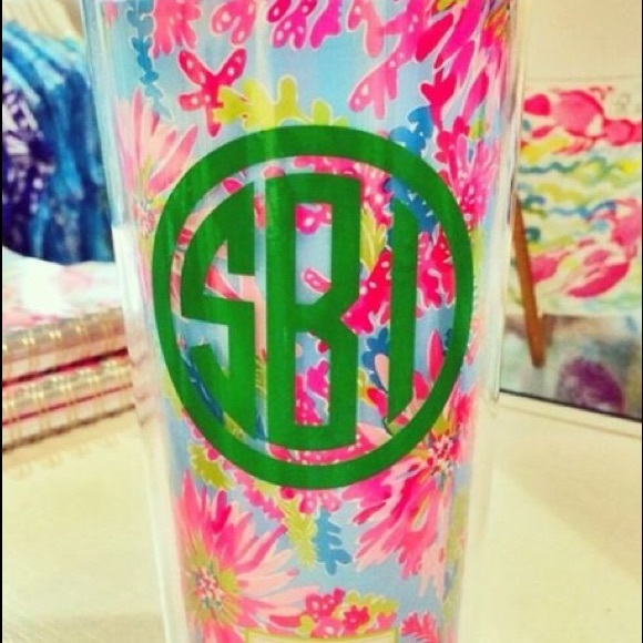 Lilly Pulitzer Monogrammed Tumbler - Picture 2 of 4