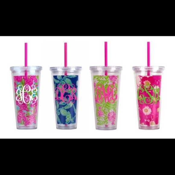 Lilly Pulitzer Monogrammed Tumbler - Picture 4 of 4