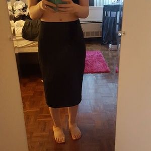 Black pencil skirt