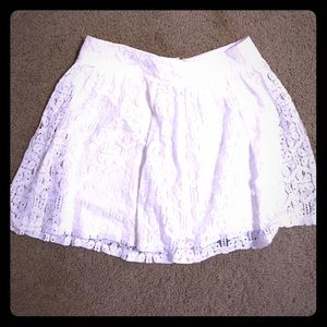 Altar'd state white lace skirt size L