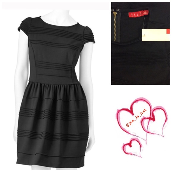 Elle Dresses & Skirts - 🔶MEGA SALE🔶 ELLE Pintuck Fit and Flare Dress