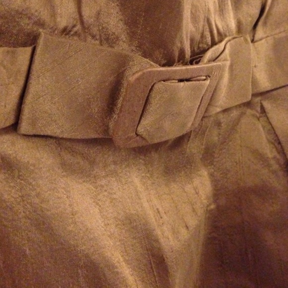 Mad Men Retro Bronze Gold Cap Sleeve Shift Dress - Picture 3 of 4