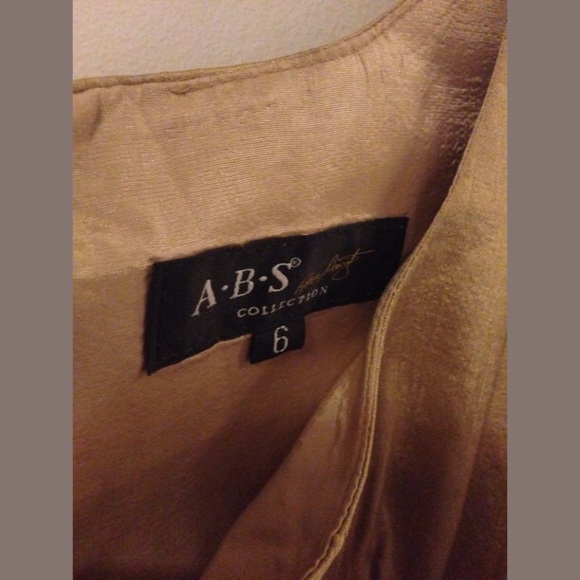 Mad Men Retro Bronze Gold Cap Sleeve Shift Dress - Picture 4 of 4