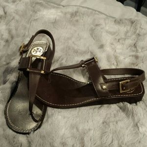 Authentic Tory Burch Chocolate Brown Sandal