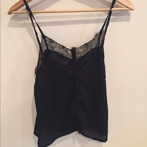 Lace black cami