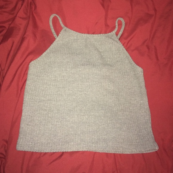 Grey knit brandy top!
