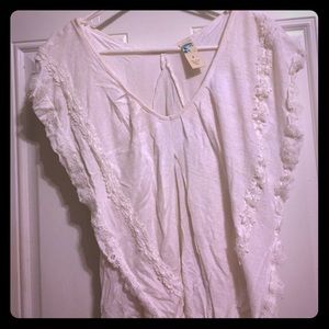 White Anthropologie Top