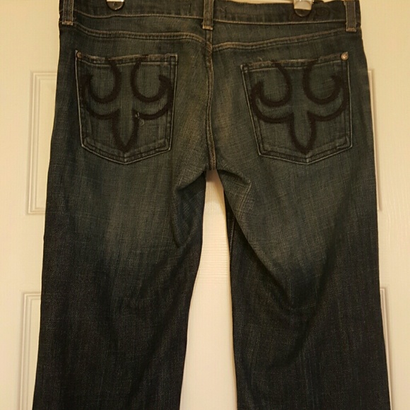 Deluxe Premier Jeans with Fleur-de-lis on pockets