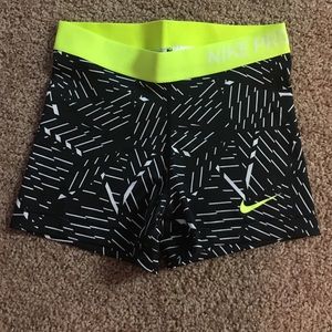 Nike pro workout shorts