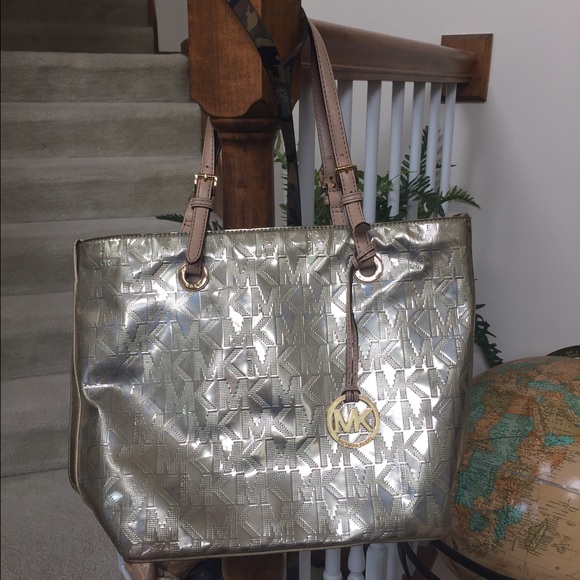 Gold MK Monogram Purse
