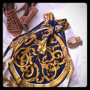 Cache Navy and Gold Halter