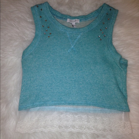 Delia's teal muscle tank - Picture 1 of 2