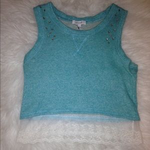 Delia's teal muscle tank