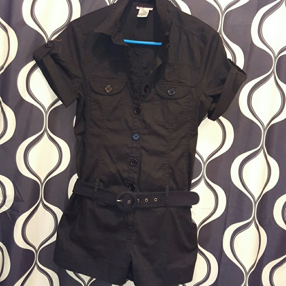 Sexy button down Bond Girl romper! Halloween?