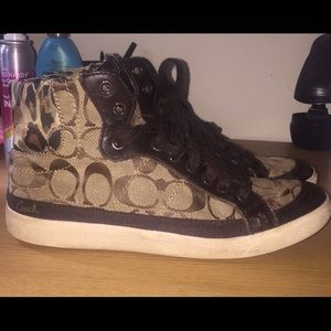 High top coach sneakers