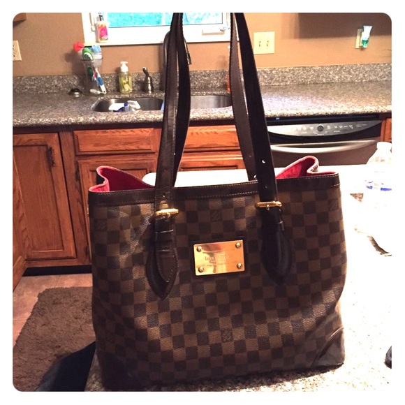 Authentic Louis Vuitton Damier Hampstead Damier GM