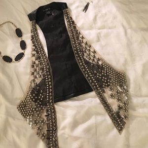 Tobi Embellished Jewel Vest