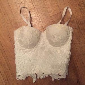 White lace top