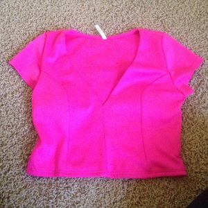 Hot pink top
