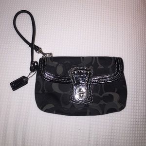 coach wristlets navy