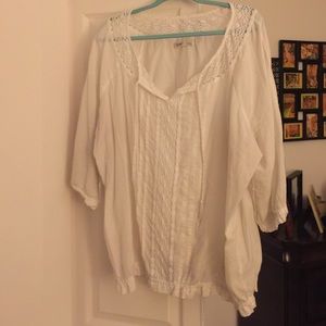 White peasant blouse