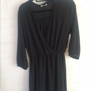 Black v neck dress