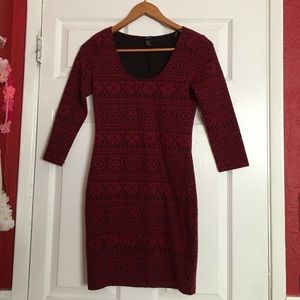 Short Burgundy Dress