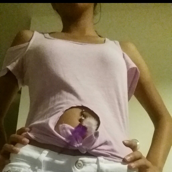 Purple half shirt