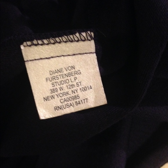 DIANE VON FURSTENBERG Aubergine Purple Wool Dress - Picture 4 of 4