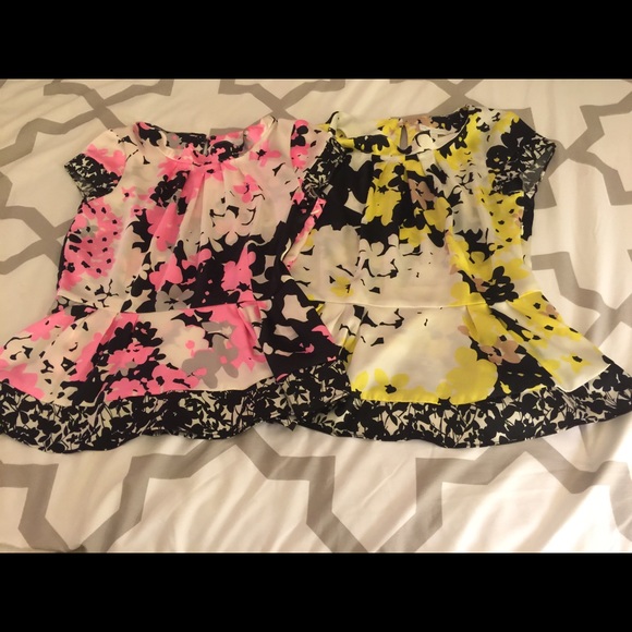 2 for $10!! NY & CO peplum top NWOT