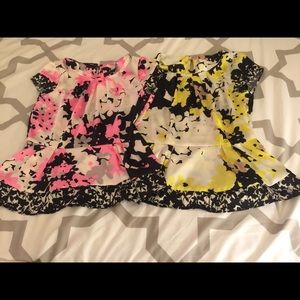 2 for $10!! NY & CO peplum top NWOT