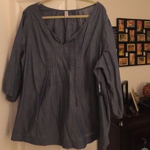 Old navy chambray colored blouse