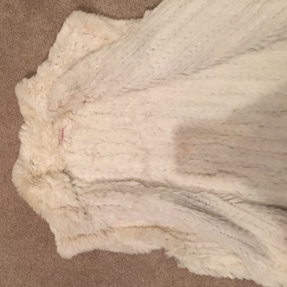 Real Lapin white fur vest - Picture 3 of 4