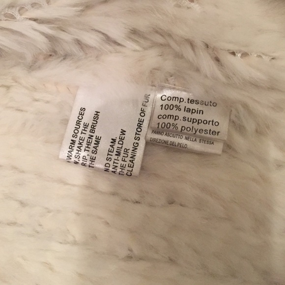 Real Lapin white fur vest - Picture 4 of 4