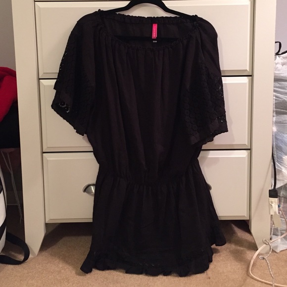 Black swimsuit cover up