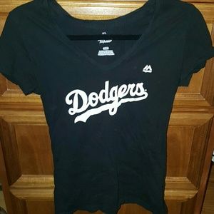 Black dodger v neck