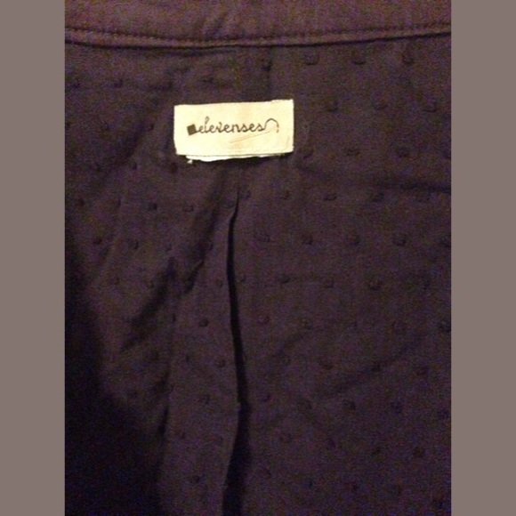 ANTHROPOLOGIE Odile Ruffled Purple Tie Wrap Jacket - Picture 2 of 4